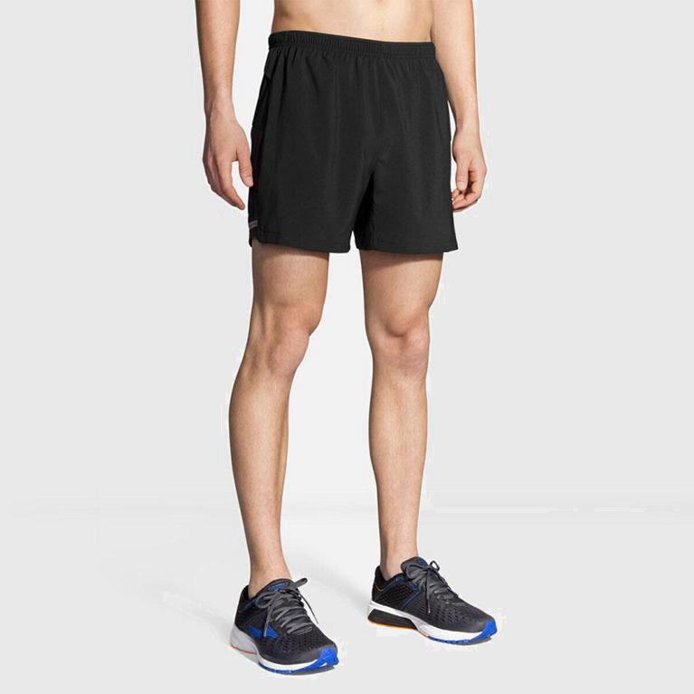 Brooks Sherpa 5 NZ - Men's Running Shorts - Grey (26307-QSTK)